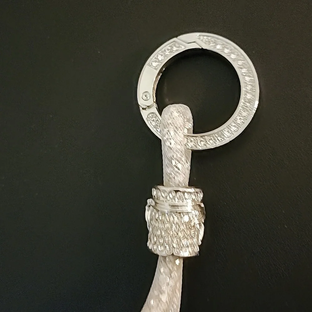 Elegant Silver Keychain And Accessory